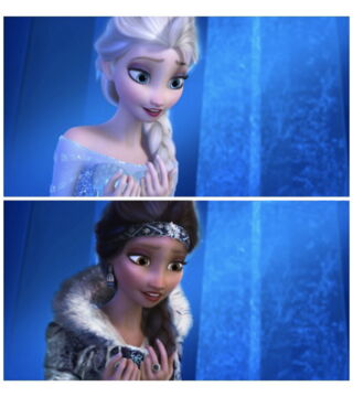 Elsa (La Reine des Neiges) imaginée sous des traits... Inuits !