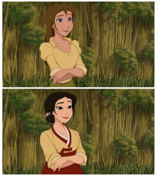 Jane (Tarzan) imaginée sous des traits... Coréens !