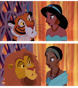 Jasmine (Aladdin) imaginée sous des traits... Africains !