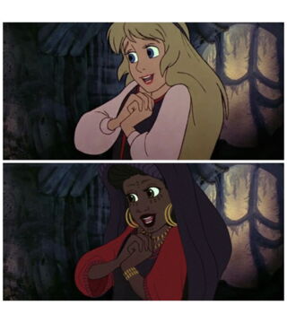 La même Aurore sous des traits cette fois... Africains !