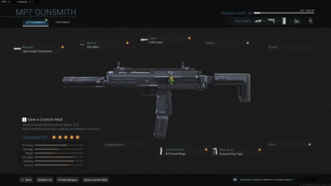 MP7 - Mitraillette Bravo automatique