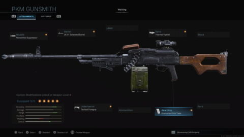 PKM - Mitrailleuse Bravo automatique