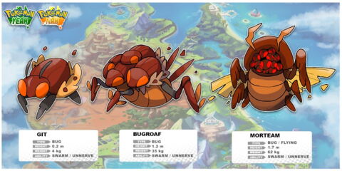 Pokémon Australien : Git / Bugroaf / Morteam