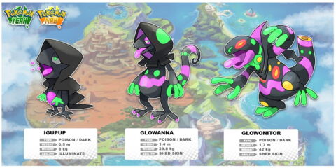Pokémon Australien : Igupup / Glowanna / Glowonitor