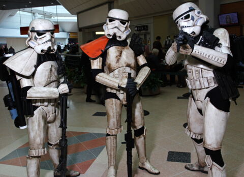 Une patrouille de Stormtroopers par @DLezano