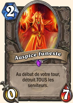 Hearthstone, Armageboum : le meilleur deck Prêtre APM pour tuer votre adversaire en un tour - Auspice funeste