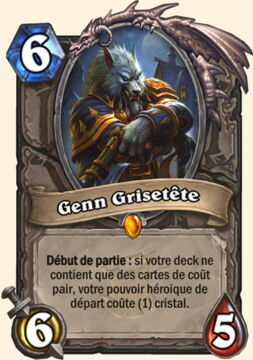 Hearthstone Extension Bois Maudit nouvelle carte neutre : Genn Grisetête