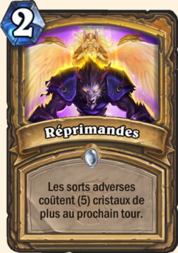 Hearthstone Extension Bois Maudit nouvelle carte Paladins : Réprimandes
