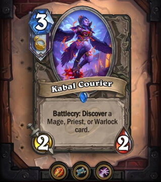 Messager de la Kabale : Découvrez une carte Mage, Prêtre ou Démoniste