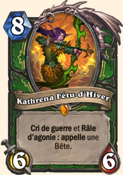 Nouvelle carte Hearthstone, Kobolds et Catacombes : Kathrena Fétu-d'Hiver