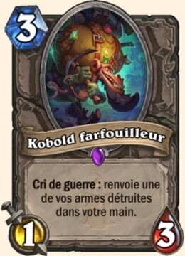Nouvelle carte Hearthstone, Kobolds et Catacombes : Kobold farfouilleur