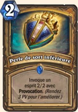 Nouvelle carte Hearthstone, Kobolds et Catacombes : Perle de sort inférieure