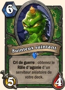 Nouvelle carte Hearthstone, Kobolds et Catacombes : Suiteux suitant