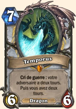 Nouvelle carte Hearthstone, Kobolds et Catacombes : Temporus. Nouvelle carte légendaire Prêtre