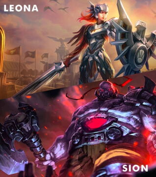 Leona et Sion pour enchaîner les CC et les dive kamikaze