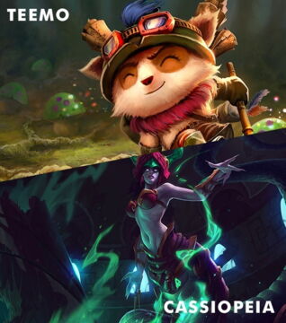 Teemo et Cassiopeia pour un cheese empoisonné