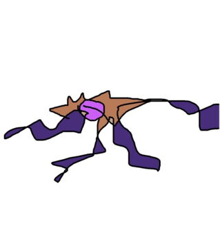 League of Legends : dessin de Vel'Koz les yeux fermés