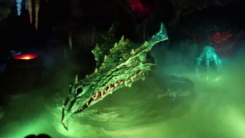 Un dragon dans les souterrains du château