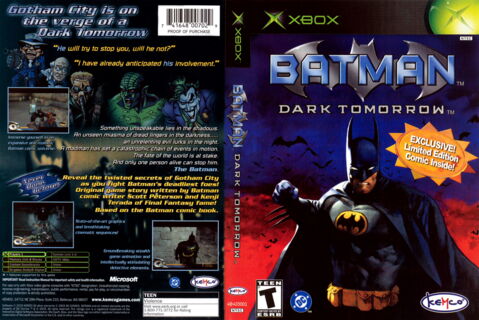 2. Batman Dark Tomorrow - Sorti en 2003 sur GameCube et Xbox