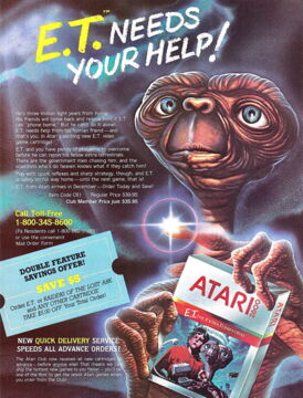 4. E-T the extraterrestrial - Développé par Atari