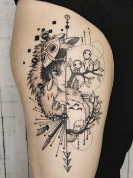 Les fans de Ghibli vont fondre devant ce cross over de Totoro et Princesse Mononoke !