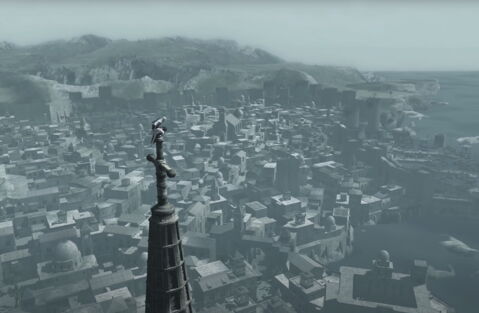 La cathédrale d'Acre dans Assassin's Creed