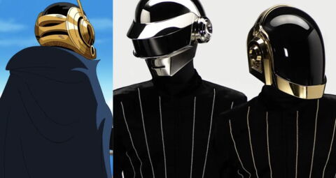 Les casques des Daft Punk aurait inspiré celui de Shaka/Vegapunk (One Piece)