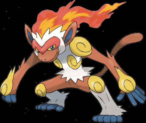 9. Simiabraz - Pokémon de type Feu et Combat