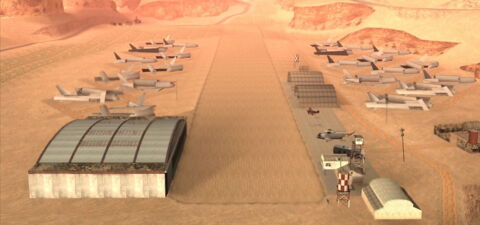 Le cimetière d'avions (GTA San Andreas)