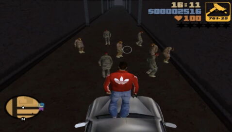 Le rassemblement de SDF (GTA 3)