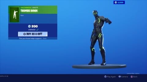 9. Thumbs up / Thumbs down (200 V-Bucks)