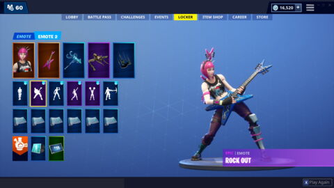 7. Rock Out (800 V-Bucks)