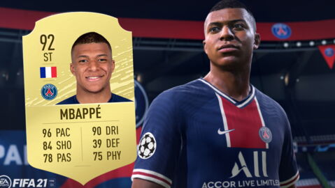4. Kylian Mbappe : 92