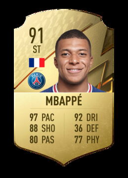 1 - Kylian Mbappé et ses 97 de vitesse