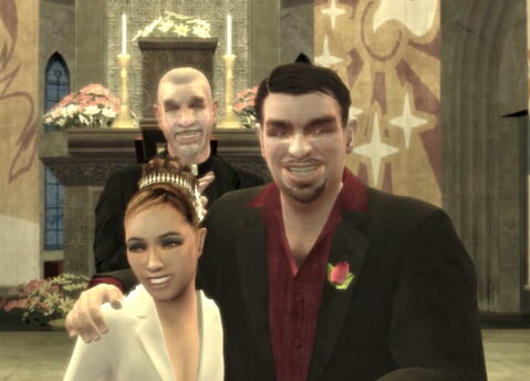 Le mariage de Roman et Mallorie dans GTA 4