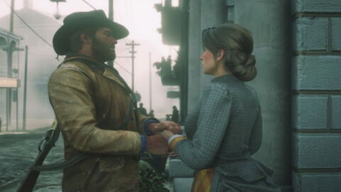 Arthur Morgan et Mary Linton dans Red Dead Redemption II