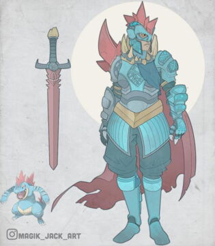 1. Aligatueur en mode samouraï