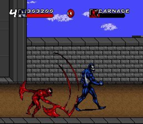 7. Spider-Man & Venom : Maximum Carnage - Sorti en 1994 sur MegaDrive et NES