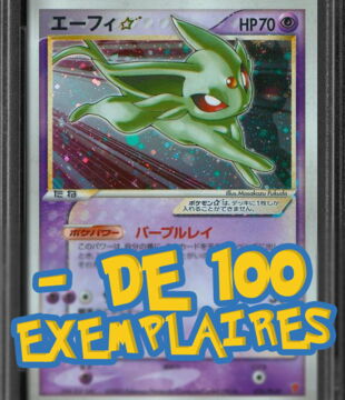 9ème carte Pokémon la plus rare : Mentali Gold v. Japonaise - moins de 100 copies