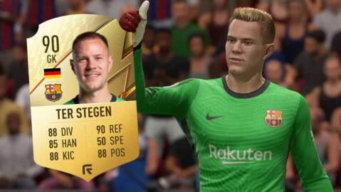 6. Marc-Andre ter Stegen : 90