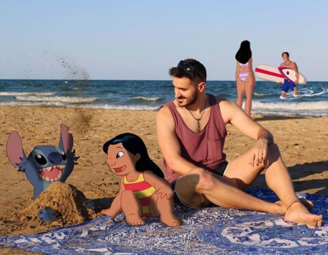 Y a-t-il meilleurs compagnons pour une bonne journée à la plage que Lilo et Stitch ?