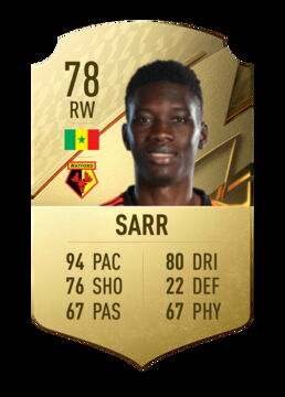 8 - Ismaila Sarr et ses 94 de vitesse
