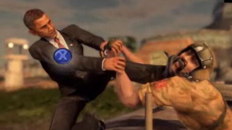 Barack Obama dans Mercenaries 2