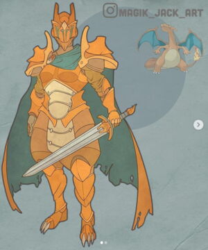 5. Dracaufeu en mode samouraï