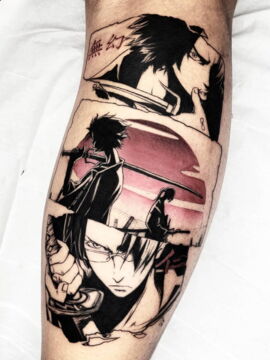 On peut en dire autant de ce triptyque de Mugen et Jin (Samurai Champloo)