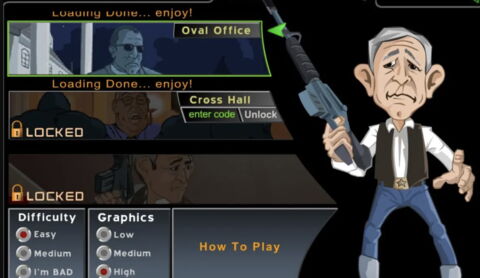 George W. Bush dans Bush Shoot-Out