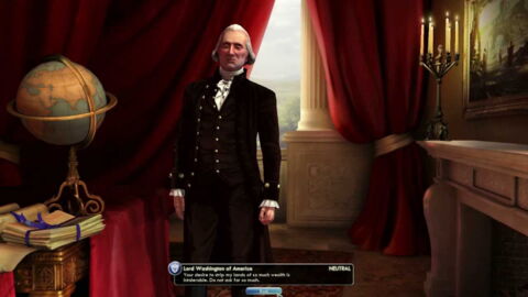 George Washington dans CIVILIZATION V