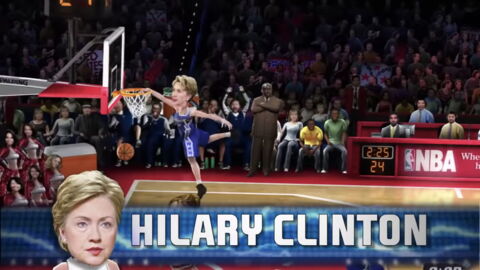 Hillary Clinton dans NBA JAM