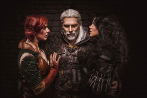 Triss, Geralt et Yennefer par Maul Cosplay