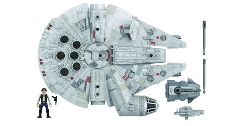 Vaisseau Deluxe Faucon Millenium et figurine Han Solo